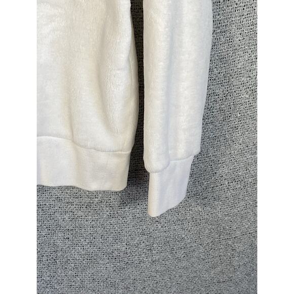 Gaiam Fuzzy Sweater Women’s L Crisp White Cozycore Athleisure Minimalist - Picture 4 of 10